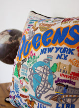 Load image into Gallery viewer, Queens Hand-Embroidered Pillow - catstudio

