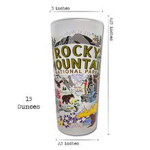 Load image into Gallery viewer, Rocky Mountain National Park Drinking Glass Glass catstudio 
