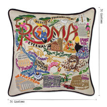 Load image into Gallery viewer, Roma XL Hand-Embroidered Pillow - catstudio
