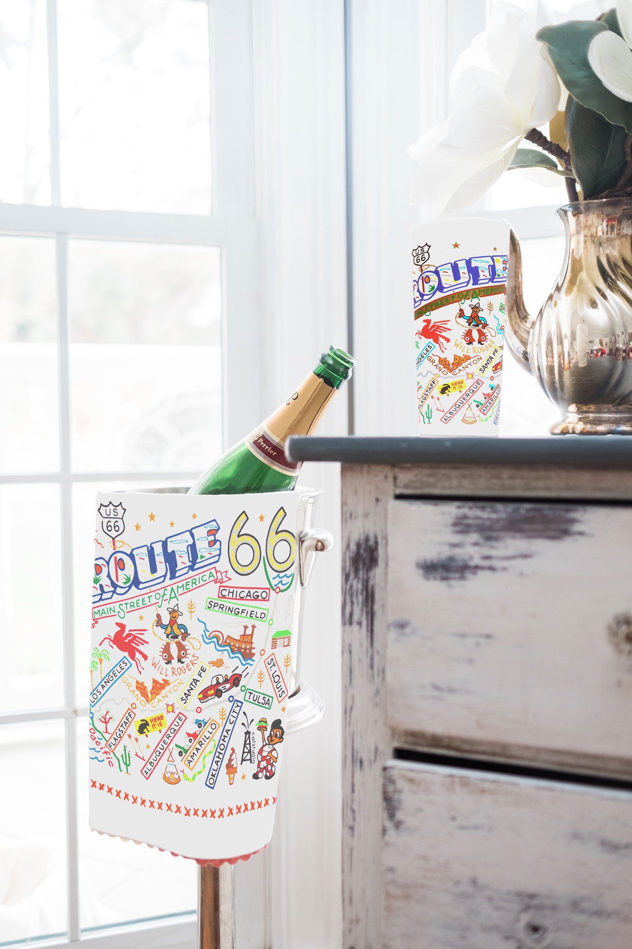 Route 66 Dish Towel | Geography Collection by catstudio – catstudio
