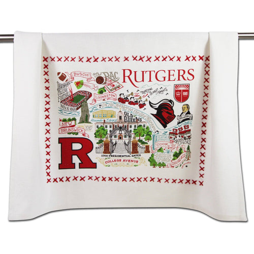 Rutgers University Collegiate Dish Towel - catstudio 