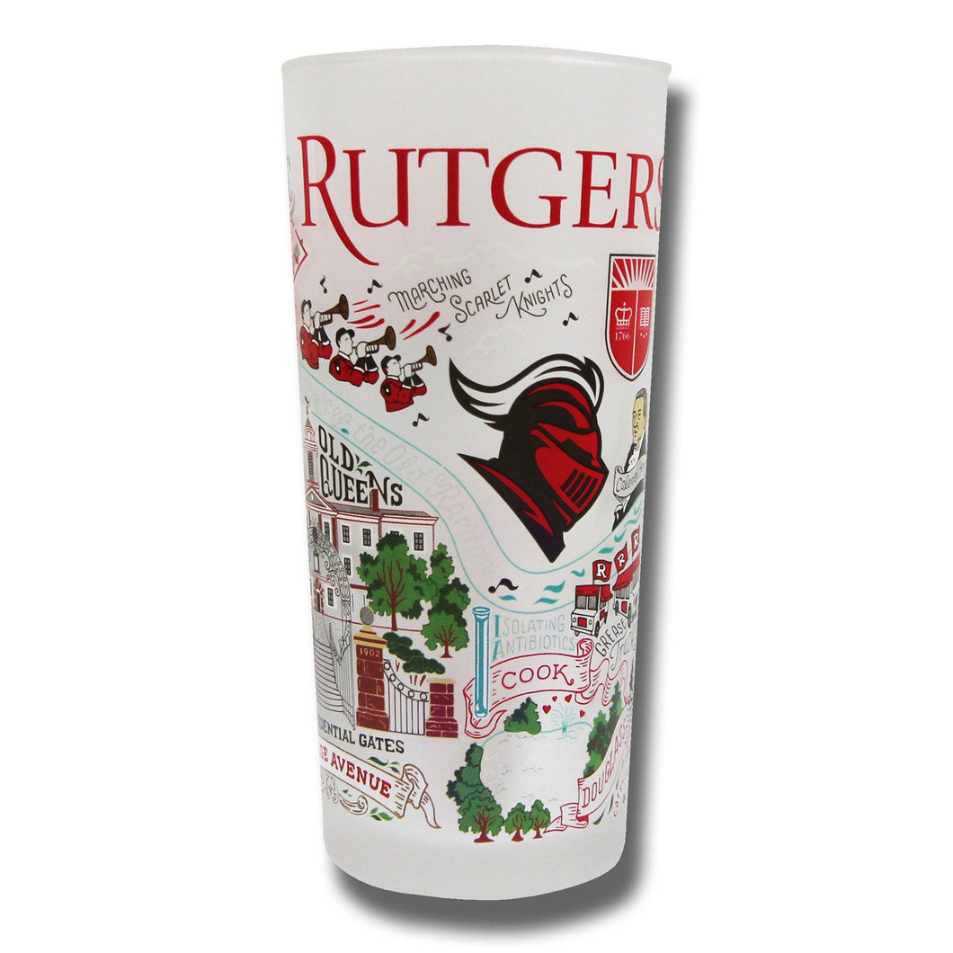 Rutgers University Collegiate Drinking Glass - catstudio 