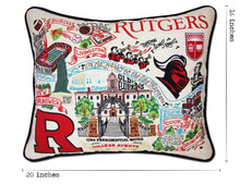 Load image into Gallery viewer, Rutgers University Collegiate Embroidered Pillow - catstudio
