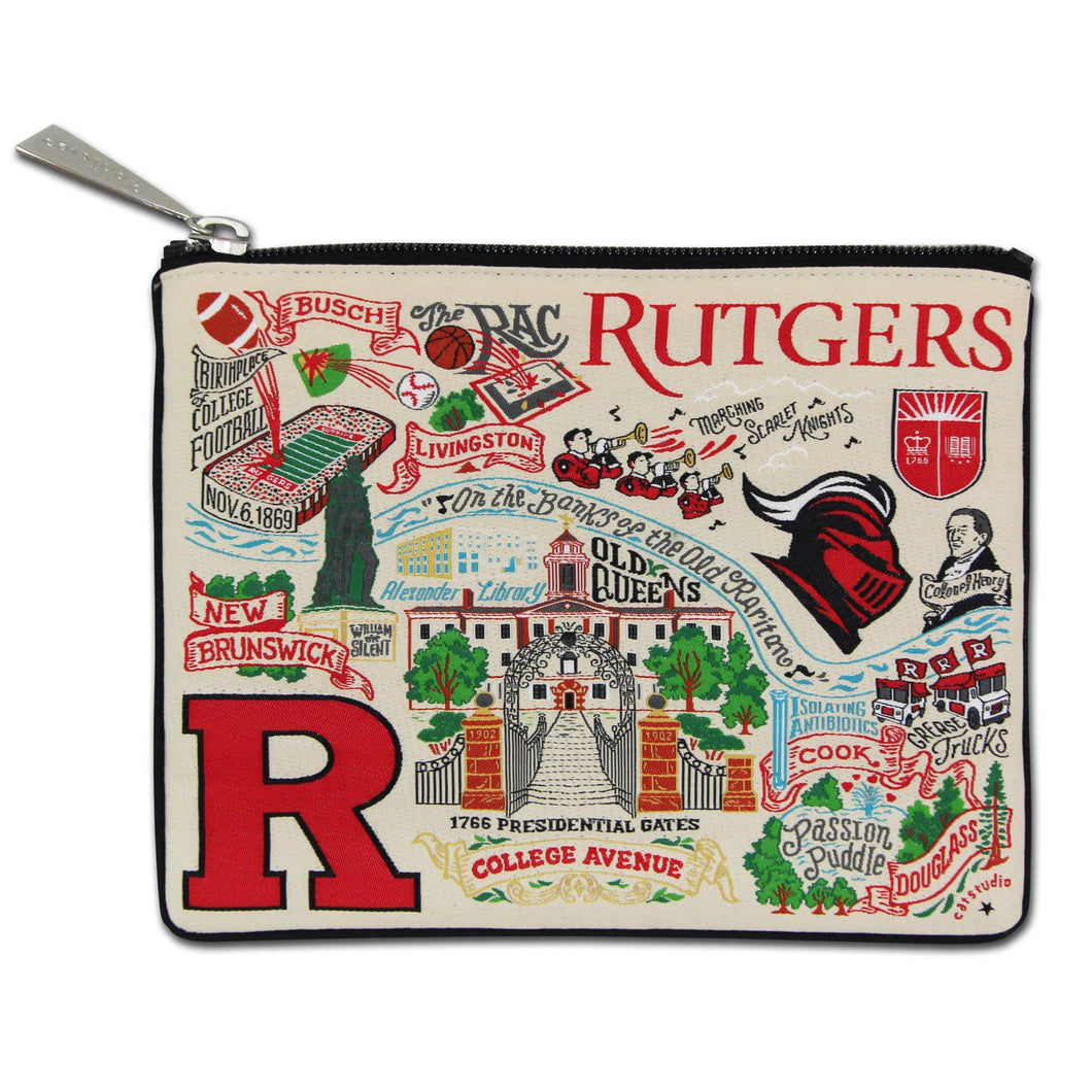 Rutgers University Collegiate Zip Pouch - catstudio