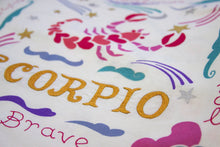 Load image into Gallery viewer, Scorpio Astrology Dish Towel Dish Towel catstudio
