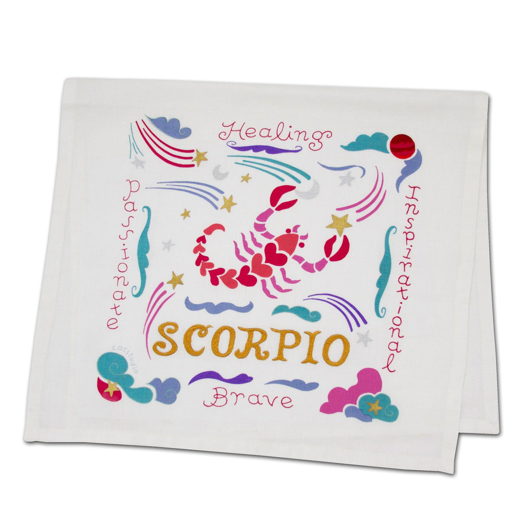 Scorpio Astrology Dish Towel Dish Towel catstudio