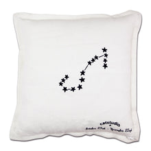 Load image into Gallery viewer, Scorpio Astrology Hand-Embroidered Pillow - catstudio
