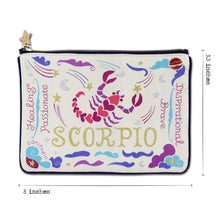 Load image into Gallery viewer, Scorpio Astrology Zip Pouch Pouch catstudio
