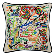 Load image into Gallery viewer, Scotland Hand-Embroidered Pillow - catstudio
