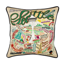 Load image into Gallery viewer, Seattle Hand-Embroidered Pillow Pillow catstudio 
