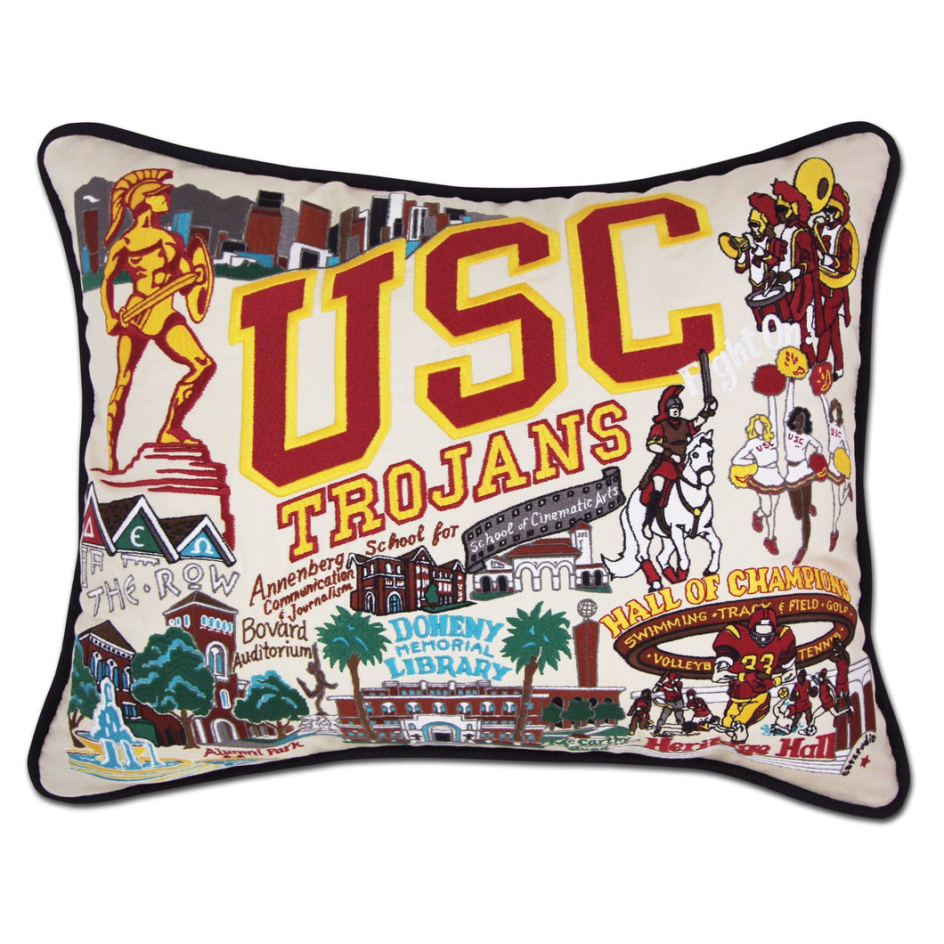Southern California, University of (USC) Collegiate Embroidered Pillow - catstudio 