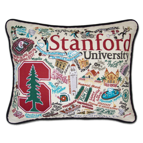 Stanford University Collegiate Embroidered Pillow - catstudio