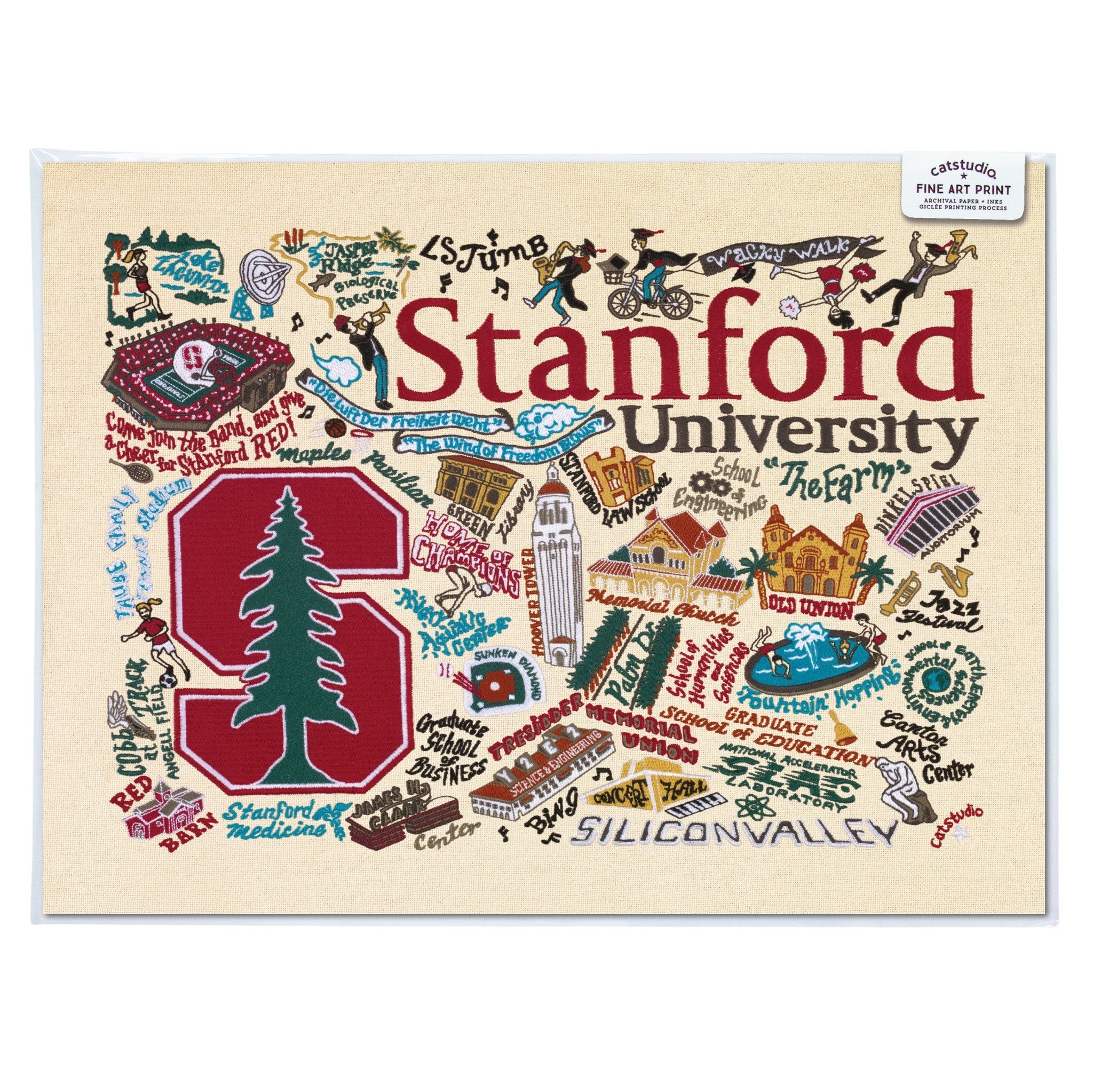 Stanford University Fine Art Print | Collegiate Collection by