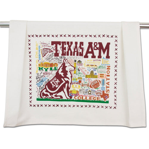 Texas A&M University Collegiate Dish Towel - catstudio 