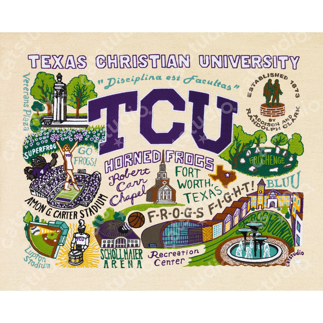 Texas Christian University (TCU) Collegiate Fine Art Print - catstudio