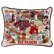 Load image into Gallery viewer, Texas Tech University Collegiate Embroidered Pillow Pillow catstudio
