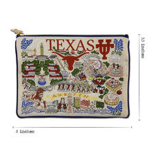 Load image into Gallery viewer, Texas, University of Collegiate Zip Pouch Pouch catstudio 
