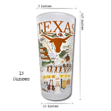 Load image into Gallery viewer, University of Texas Collegiate Drinking Glass Glass catstudio 
