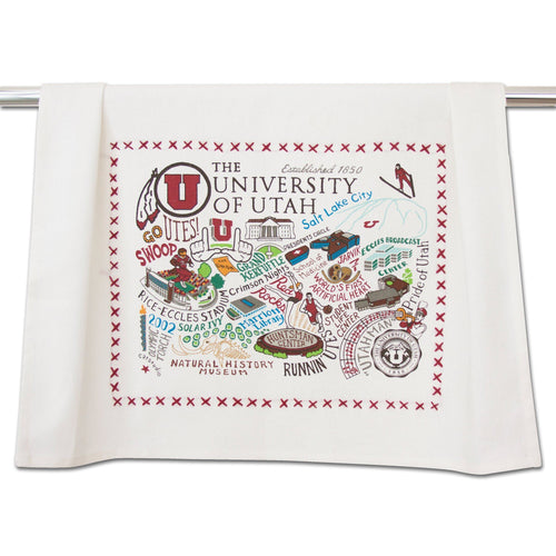 Utah, University of Collegiate Dish Towel - catstudio 