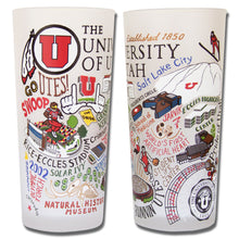 Load image into Gallery viewer, Utah, University of Collegiate Drinking Glass - catstudio 
