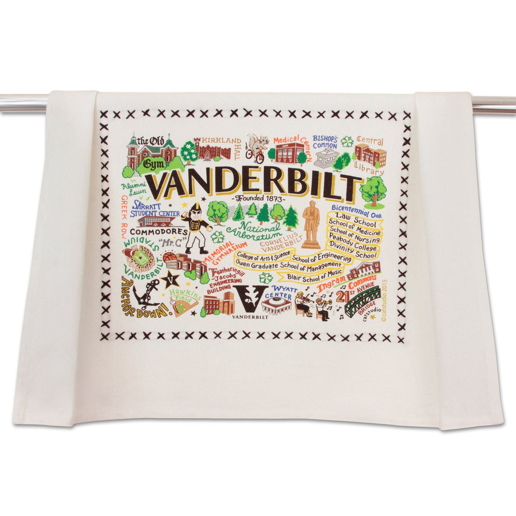 Vanderbilt University Collegiate Dish Towel - catstudio 