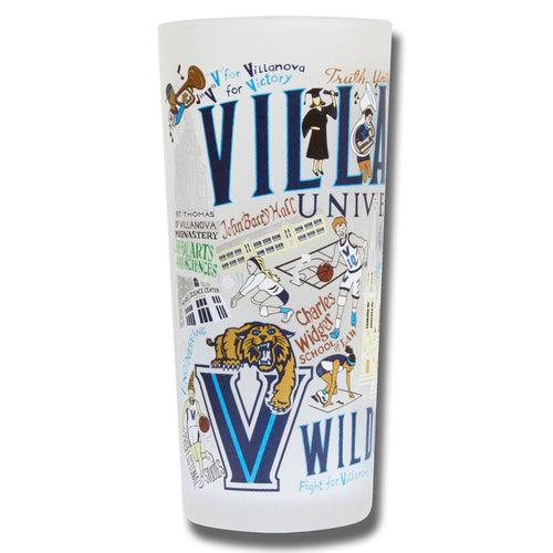 Villanova University Collegiate Drinking Glass - catstudio 