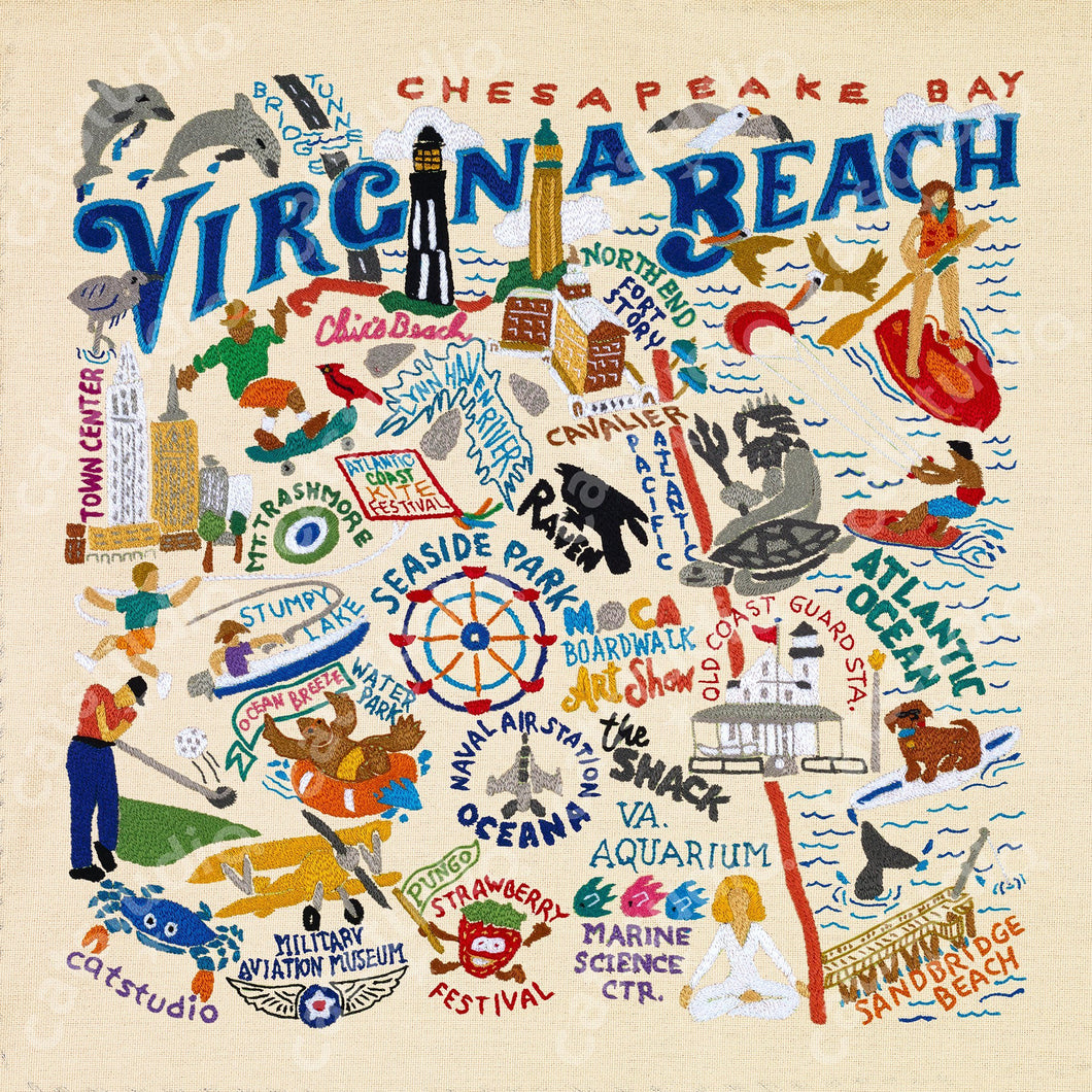 Virginia Beach Fine Art Print - catstudio