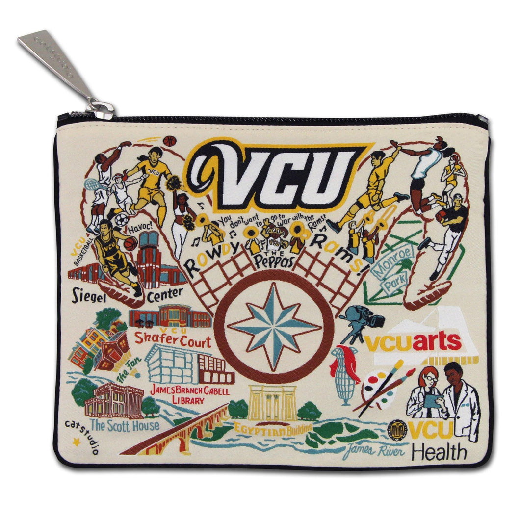Virginia Commonwealth University (VCU) Collegiate Zip Pouch - catstudio