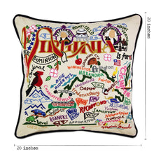 Load image into Gallery viewer, Virginia Hand-Embroidered Pillow Pillow catstudio
