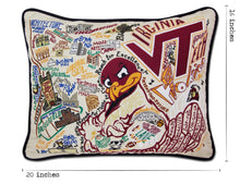 Load image into Gallery viewer, Virginia Tech Collegiate Embroidered Pillow - catstudio
