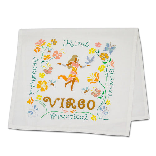 Virgo Astrology Dish Towel Dish Towel catstudio