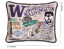 Load image into Gallery viewer, Washington, University of Collegiate Embroidered Pillow - catstudio 
