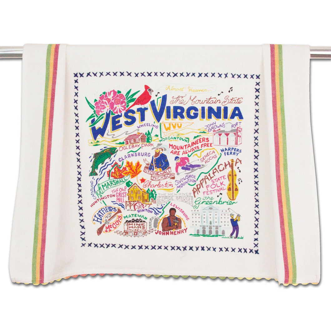 West Virginia Dish Towel - catstudio 