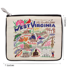Load image into Gallery viewer, West Virginia Zip Pouch - Natural - catstudio
