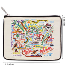 Load image into Gallery viewer, Wisconsin Zip Pouch - Natural - catstudio
