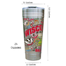 Load image into Gallery viewer, Wisconsin, University of Collegiate Thermal Tumbler (Set of 4) - PREORDER Thermal Tumbler catstudio 
