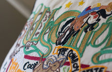 Load image into Gallery viewer, Wyoming Hand-Embroidered Pillow - catstudio
