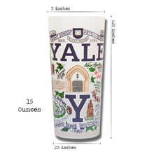 Load image into Gallery viewer, Yale University Collegiate Drinking Glass - catstudio 
