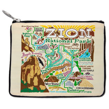 Load image into Gallery viewer, Zion National Park Zip Pouch - Natural Pouch catstudio 
